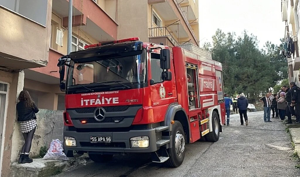Samsun'da Yangından Son Anda Kurtuldu 