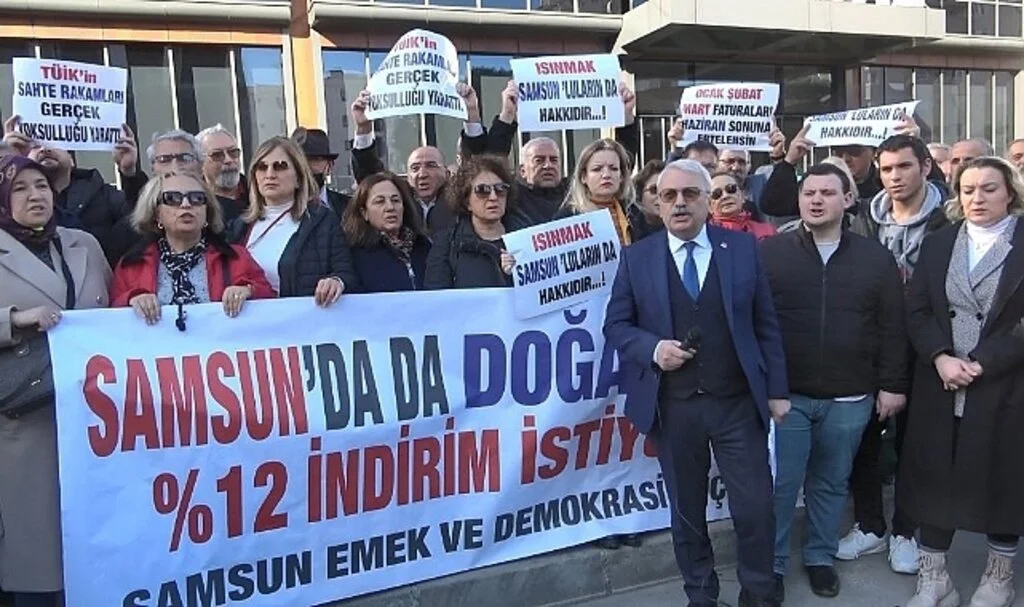 Samsun Emek ve Demokrasi Güçleri; Doğal Gazda İndirim Talebi 
