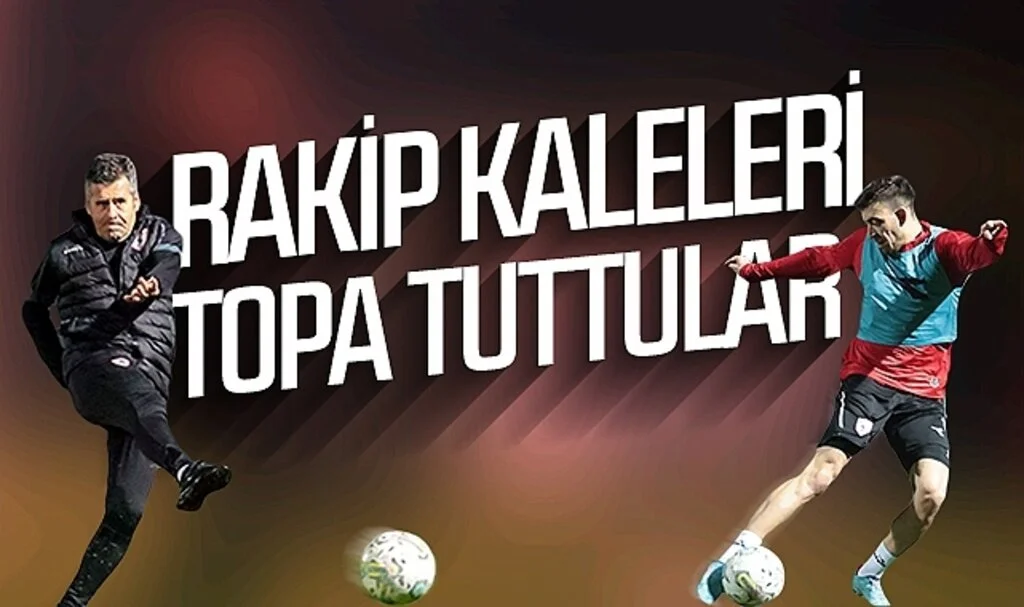 Samsunspor rakip kaleleri topa tuttu