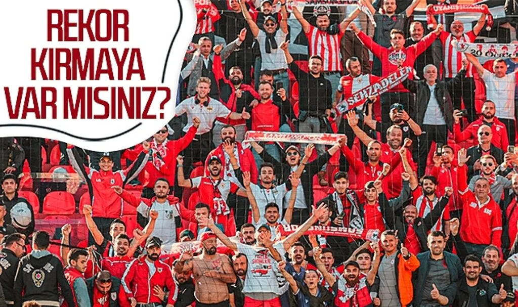 Samsunspor taraftarı rekor kırmaya hazırlanıyor