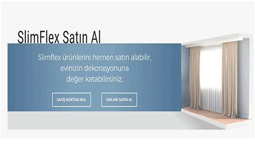 Slimflex ile Perde Asmak Artık Çok Kolay