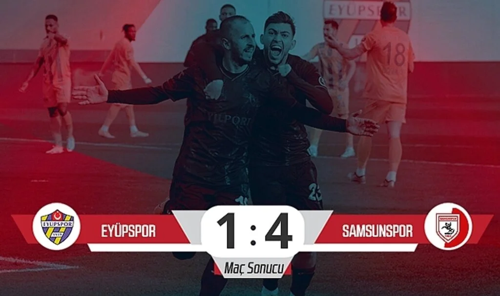 Son Dakika! Eyüpspor: 1 – Samsunspor: 4 (Maç Sonucu)