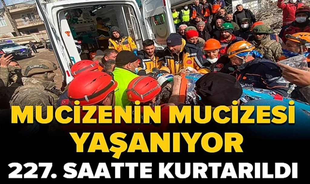 10. günde mucizenin mucizesi yaşanıyor! 227 saat sonra enkazdan çıkarıldı