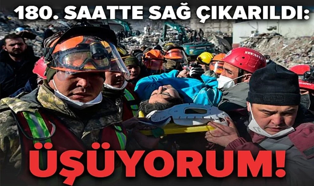 180'inci Saatte Enkazdan Sağ Çıkarılan Kadın Yardım Ekiplerine Böyle Seslendi