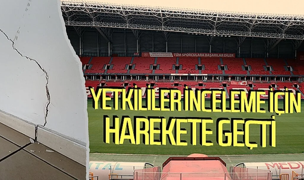 19 Mayıs Stadı'ndaki çatlak ve zemin kayması yetkilileri harekete geçirdi