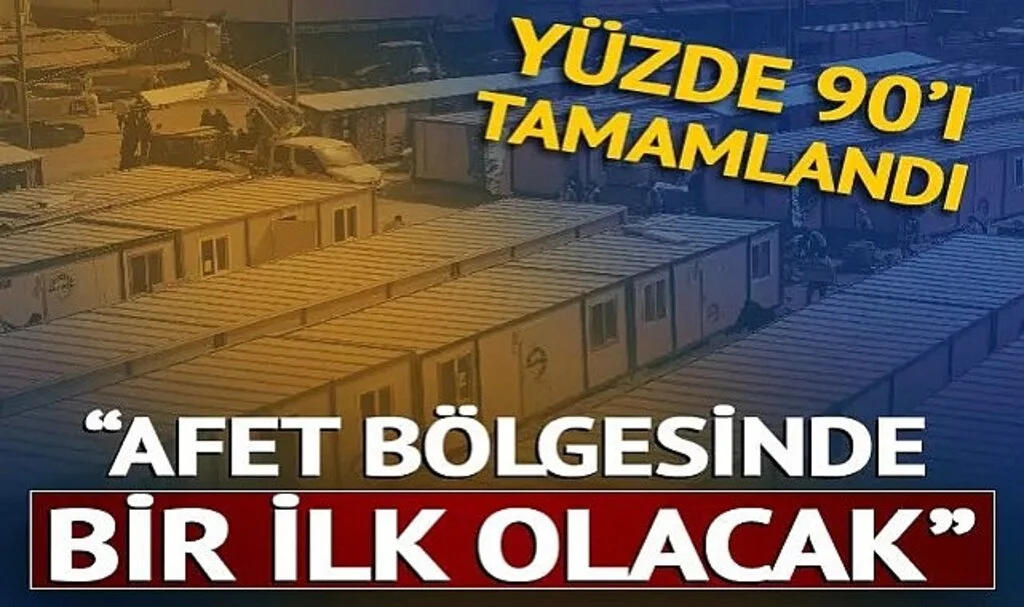 "Afet bölgesinde bir ilk olacak" Elbistan'daki 'konteyner çarşı'nın kurulumu yüzde 90 tamamlandı