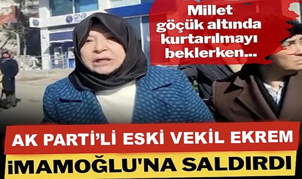 AK Parti’li Eski Vekil Ekrem İmamoğlu’na Saldırdı
