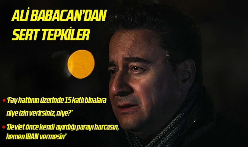 ALİ BABACAN'dan Sert Tepkiler