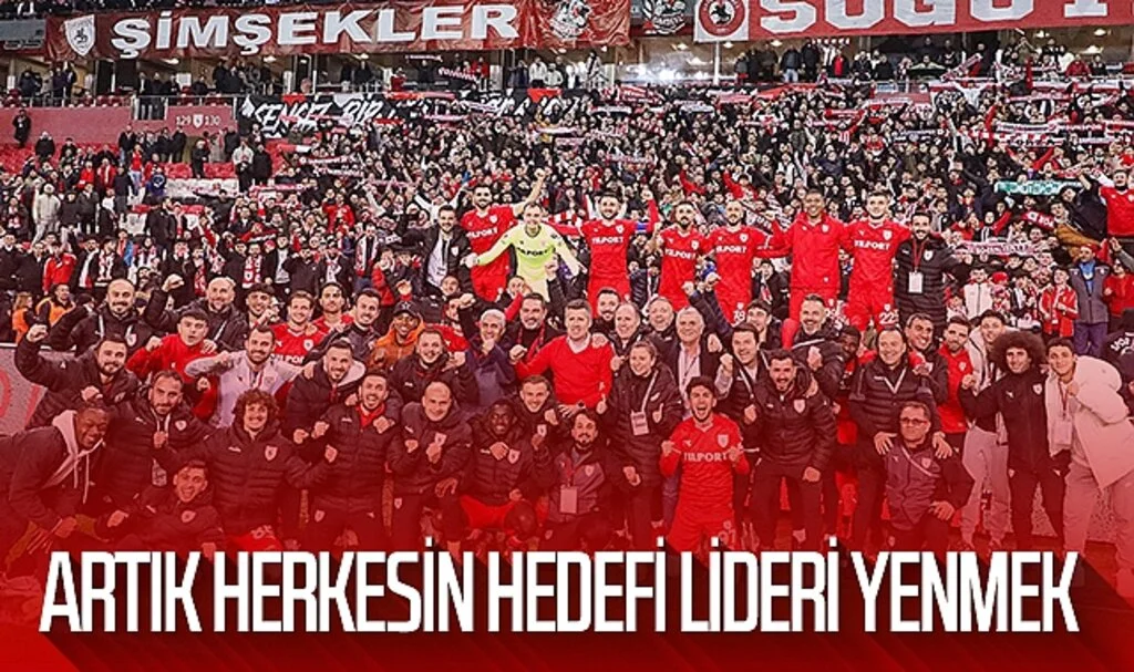 Artık herkesin hedefi lider Samsunspor'u yenmek 