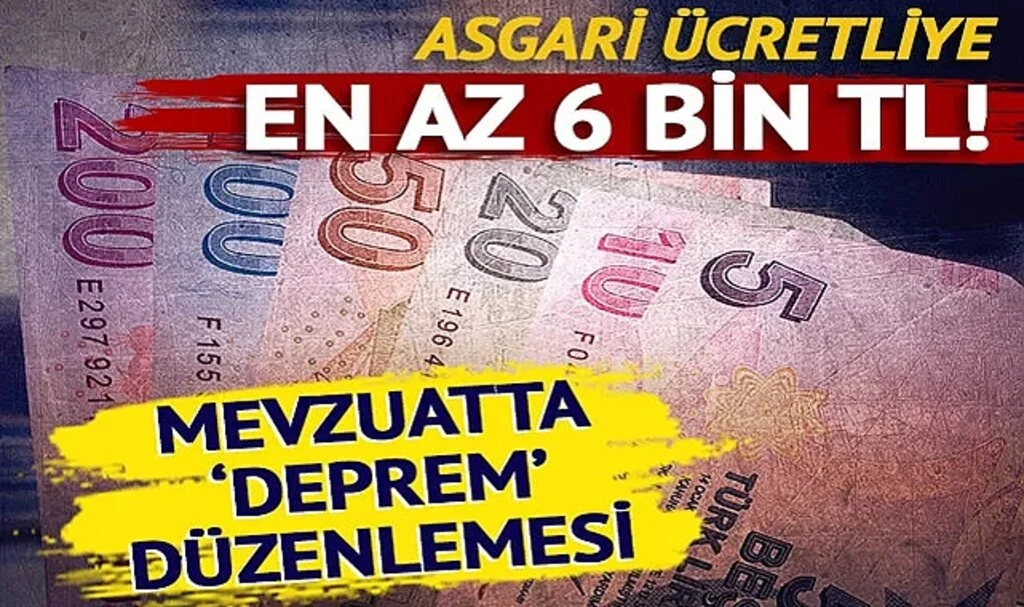 Asgari ücretli çalışana 6 bin lira ödeme! Depremzede çalışana kısa çalışma ödeneği: Brüt maaaşın yüzde 60’ı kadar…