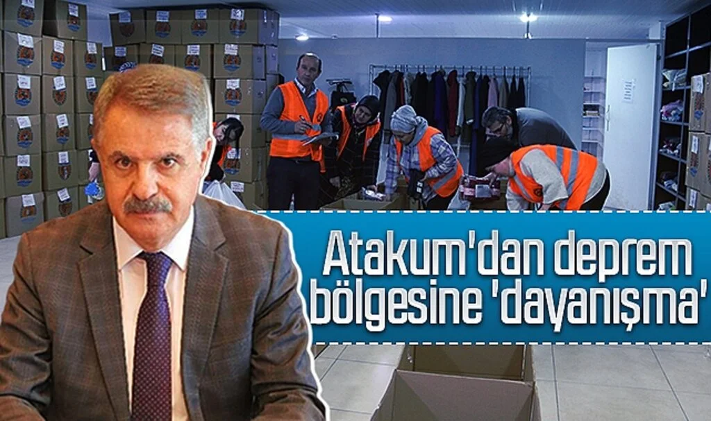 Atakum'dan Deprem Bölgesine 'Dayanışma'