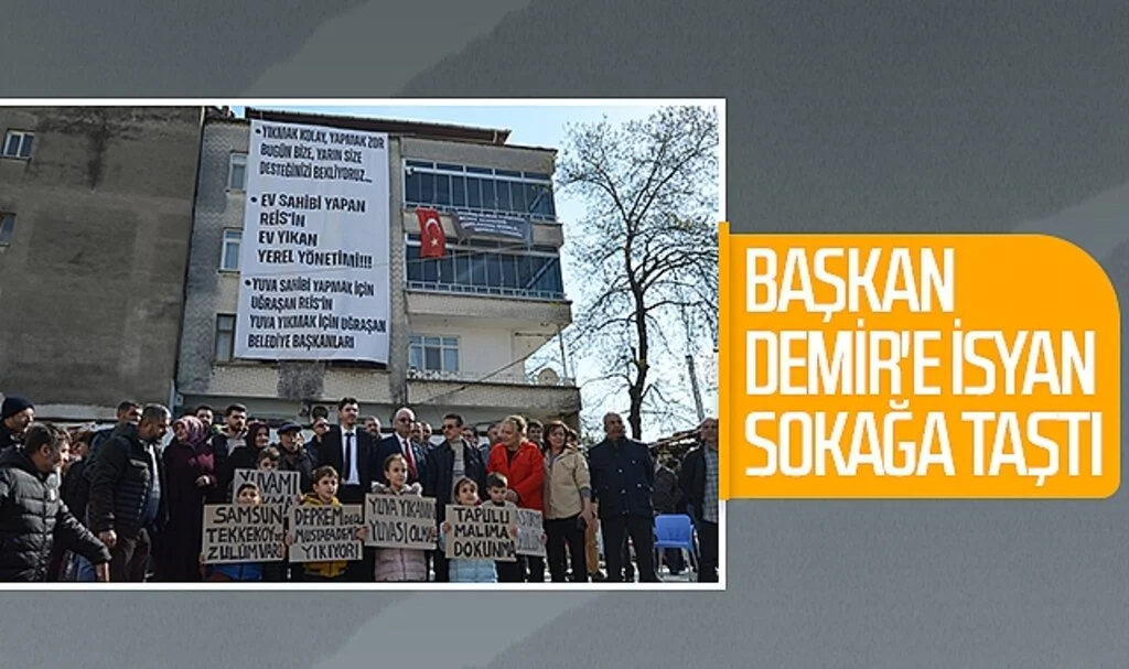 Başkan Mustafa Demir'e isyan sokağa taştı
