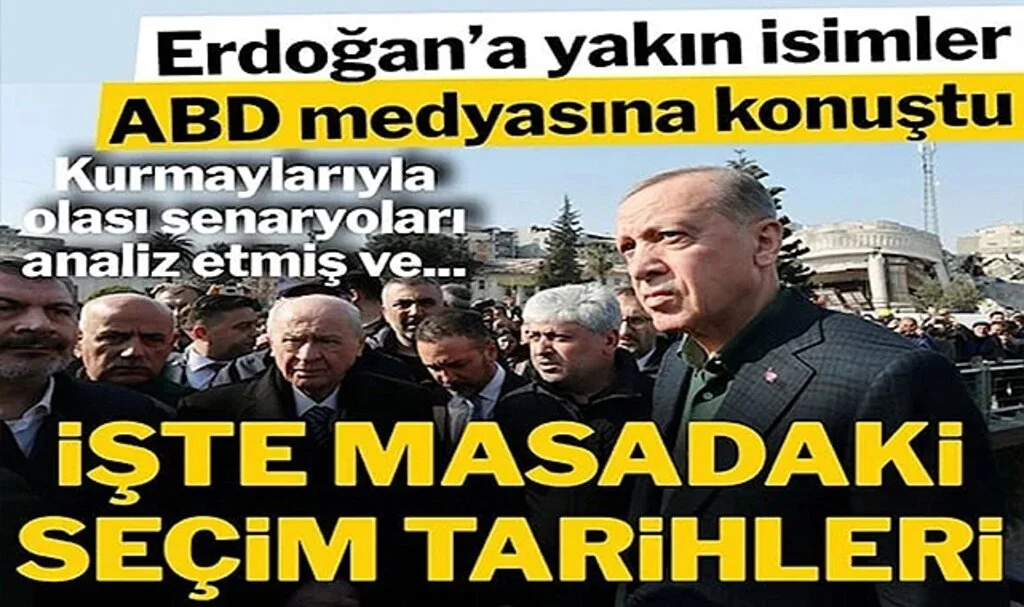 Bloomberg’e konuşan Erdoğan’a yakın kaynaklardan seçim tarihi açıklaması: Depreme rağmen…