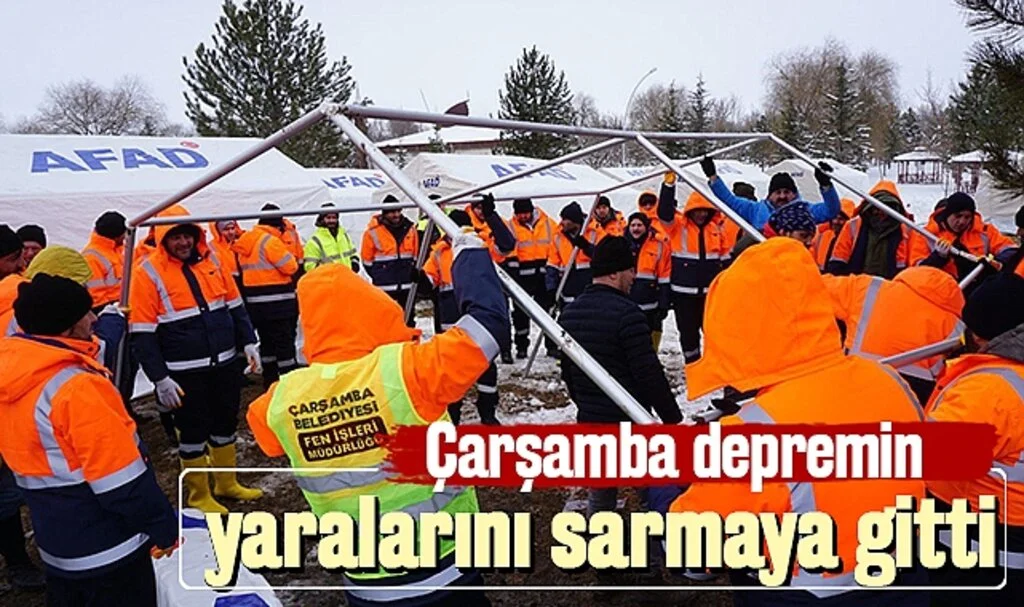 Çarşamba Depremin Yaralarını Sarmaya Gitti