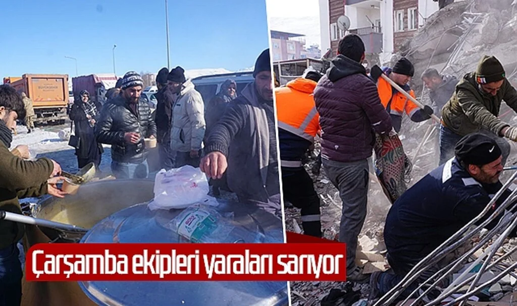 Çarşamba Ekipleri Yaraları Sarıyor 