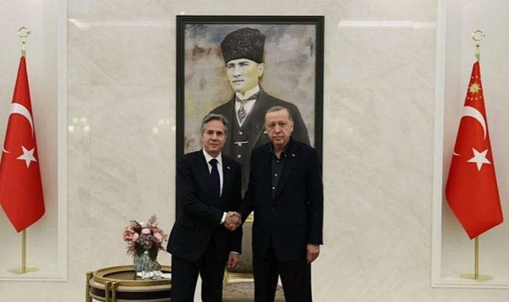 Cumhurbaşkanı Erdoğan, ABD Dışişleri Bakanı Blinken ile Görüştü