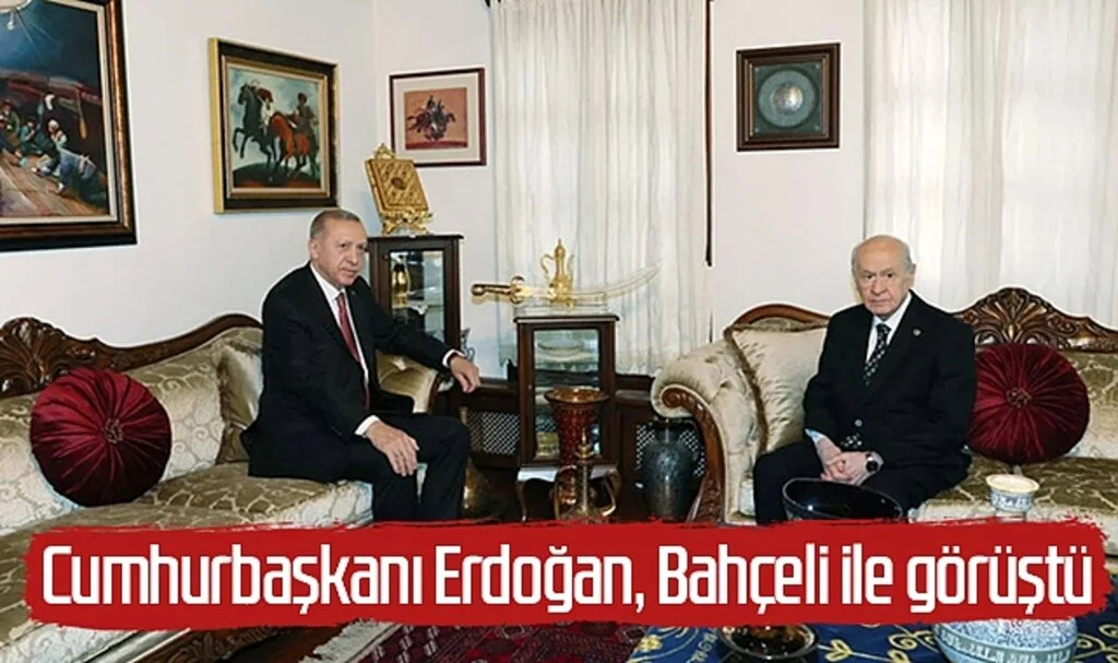 Cumhurbaşkanı Erdoğan, Bahçeli ile Görüştü