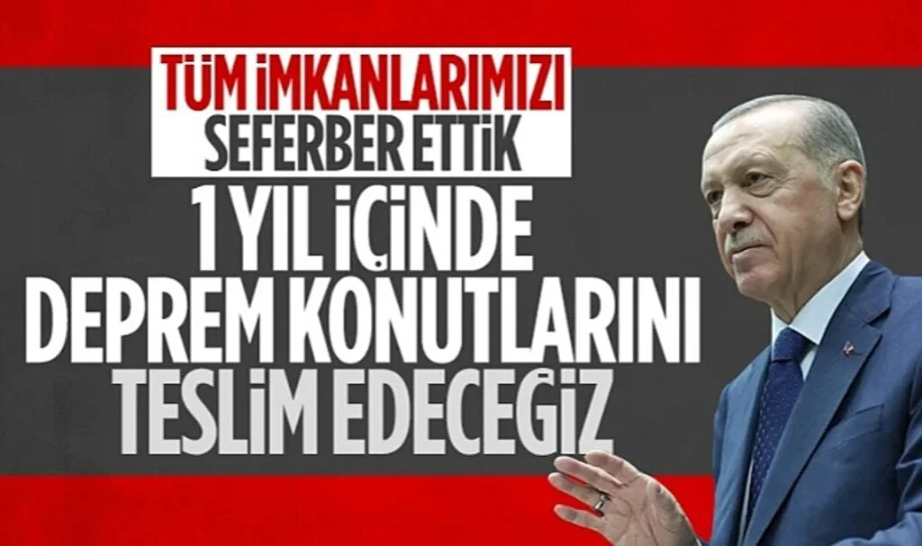 Cumhurbaşkanı Erdoğan: Hedefimiz 1 Yıl İçinde 10 İlde Toplu Konut Yapmak