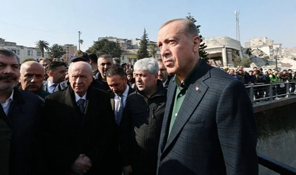 Cumhurbaşkanı Erdoğan ve MHP Lideri Bahçeli Deprem Bölgesinde