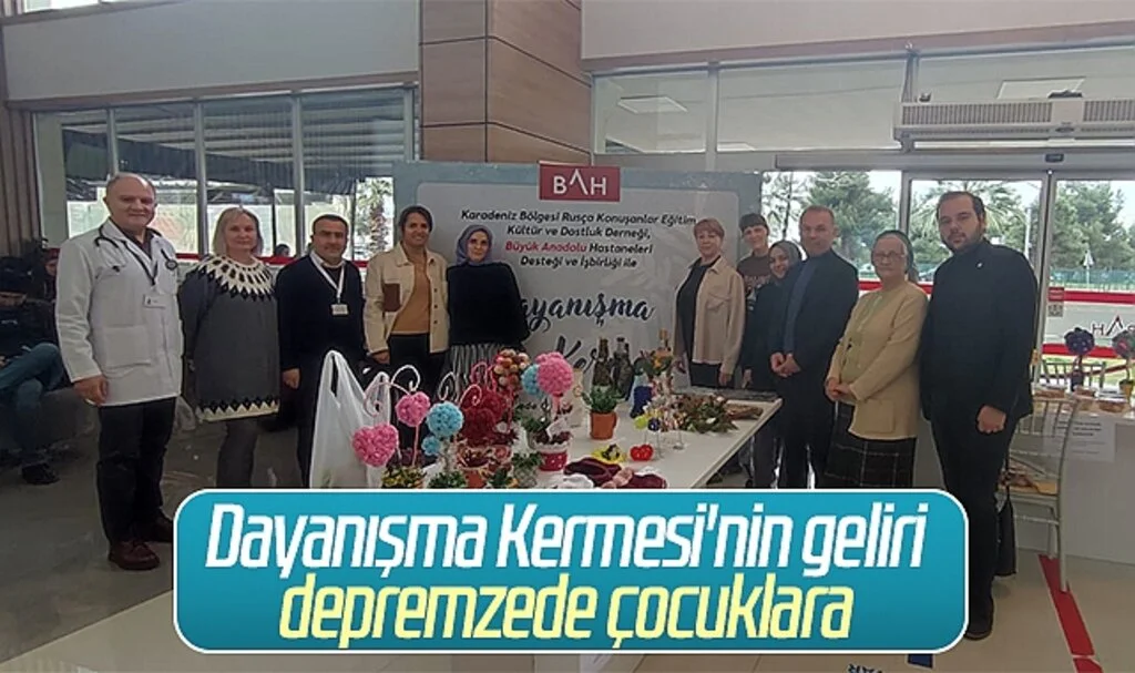 Dayanışma Kermesi'nin Geliri Depremzede Çocuklara