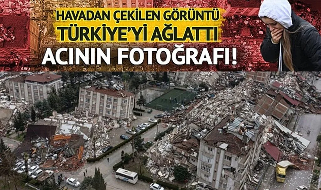 Deprem sonrası endişe yüzlerinden okundu! Türkiye'yi ağlatan kareler: Havadan çekilen fotoğraflar yıkımı gözler önüne serdi