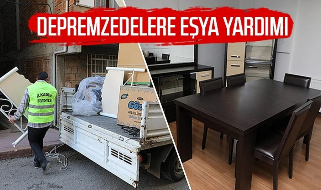 Depremzedelere Eşya Yardımı