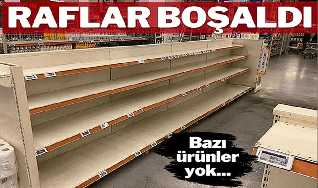 Depremzedelere giden yardım TIR’ları yolda kalınca tedarik aksadı, market rafları boş kaldı