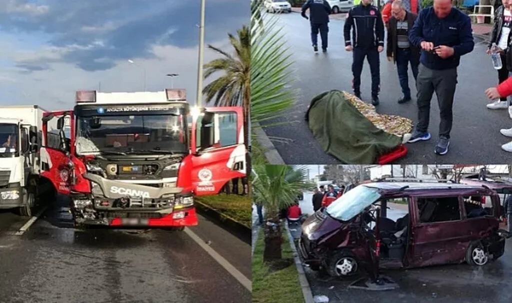 Depremzedelere Yardıma Giden İtfaiye Aracı Kaza Yaptı! 1 Ölü, 3 Yaralı...