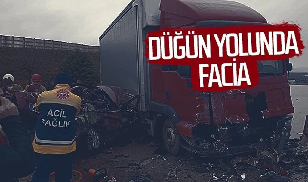Düğün yolunda facia! 5 kişi hayatını kaybetti