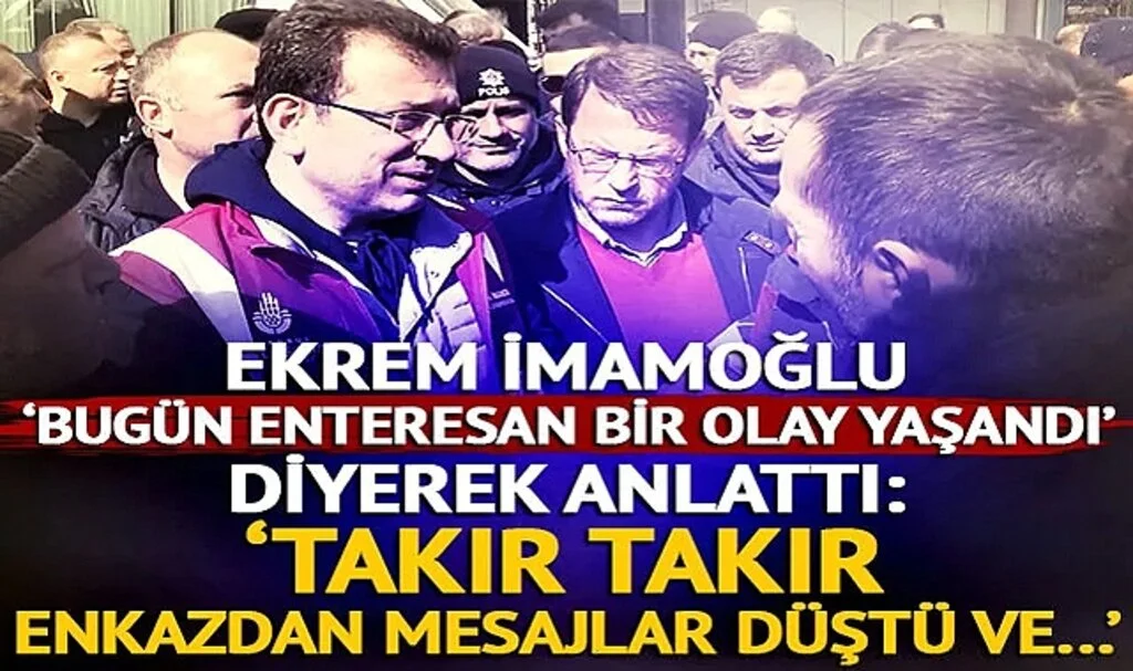 Ekrem İmamoğlu ‘bugün enteresan bir olay yaşandı’ diyerek anlattı: 'Takır takır enkazdan mesajlar düştü ve…'