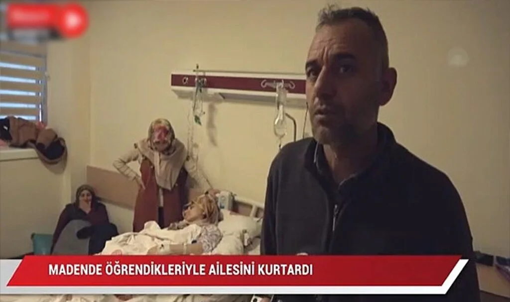 Eski Madenci Baba Enkazda Delik Açarak Ailesini Kurtardı