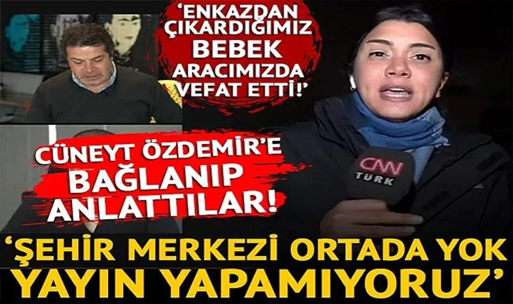 Fulya Öztürk ve Adem Metan, Adıyaman'dan Cüneyt Özdemir'e bağlandı! "Şehir merkezi ortada yok! Bir bebek aracımızda vefat etti"