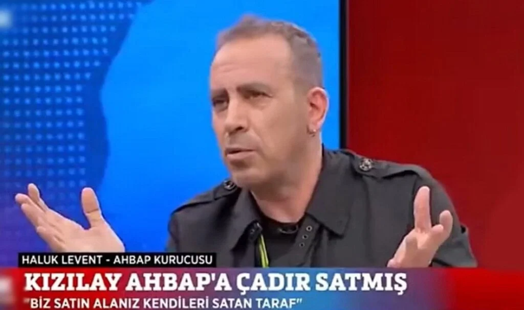 Haluk Levent: Kızılay’dan Sadece Çadır Değil Gıda Da Satın Aldık