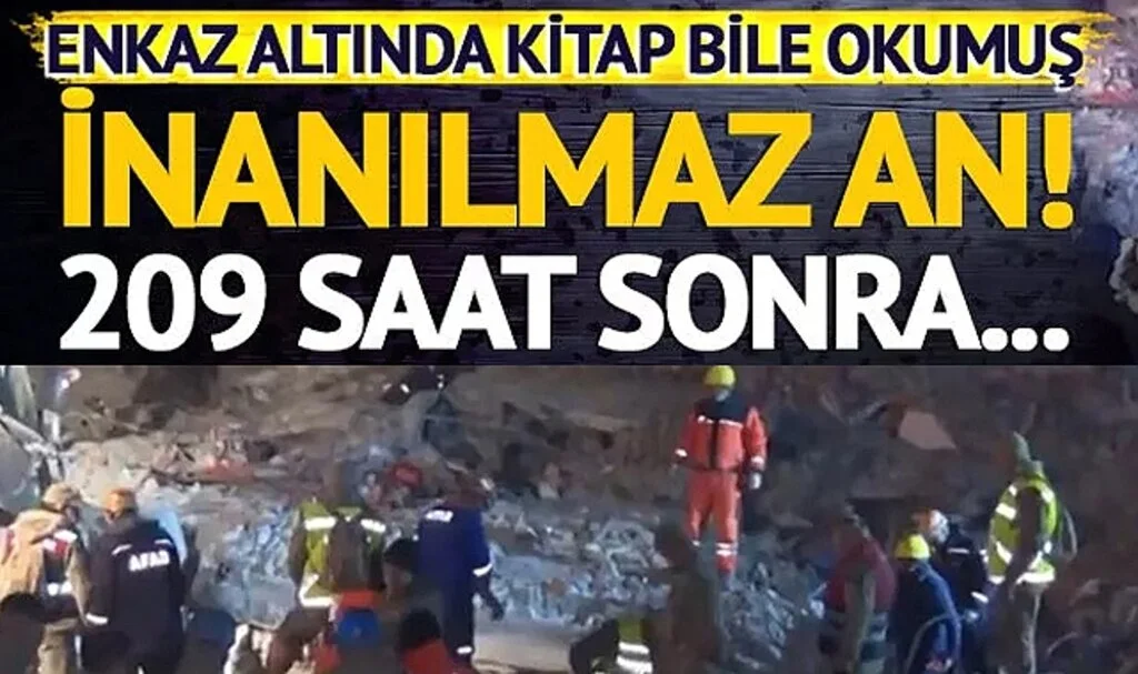 Hatay'da 209. saat müjdesi! Deprem sonrası enkaz altında kalan 13 yaşındaki Berat kurtarıldı
