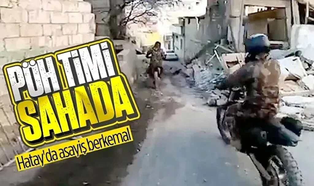 Hatay'da Özel Harekat Timleri Arazi Motosikletleri ile Devriye Geziyor
