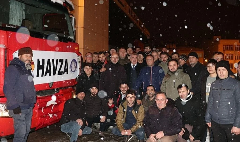 Havza’dan Deprem Bölgesine Yardım Tırı