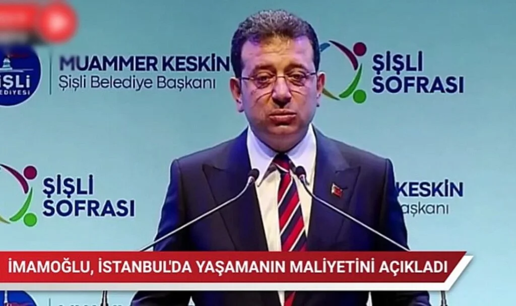 İBB Başkanı Ekrem İmamoğlu; İşte İstanbul’da Yaşamanın Maliyeti