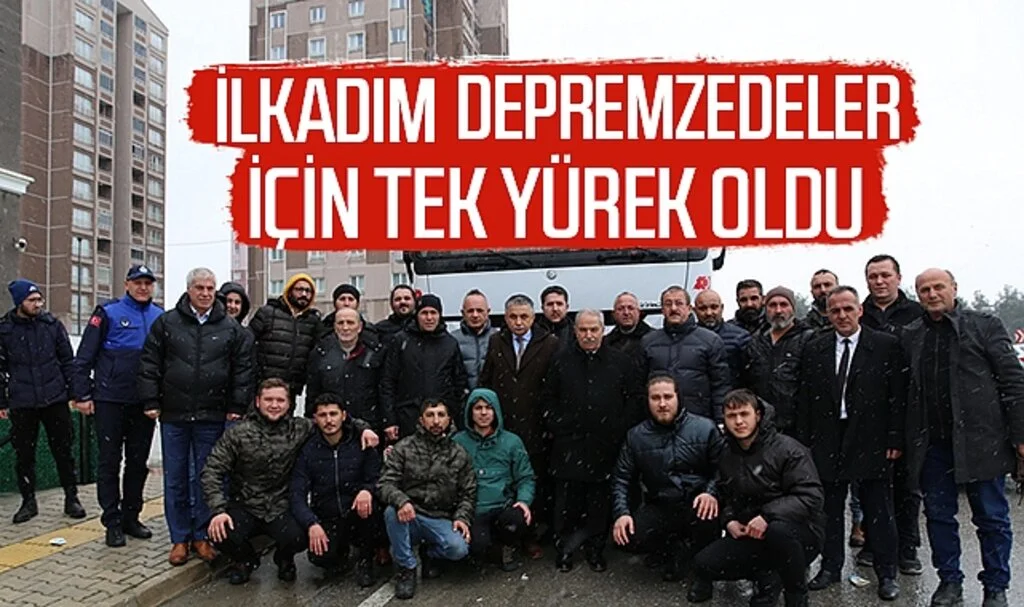 İlkadım depremzedeler  için tek yürek oldu 