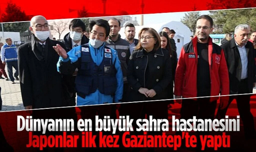 Japon Ekip, Türkiye'deki En Büyük Sahra Hastanesini Gaziantep'te Kurdu