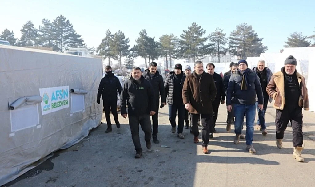 Kahramanmaraş'ın Afşin İlçesinde Depremzedeler İçin 783 Çadır Kuruldu
