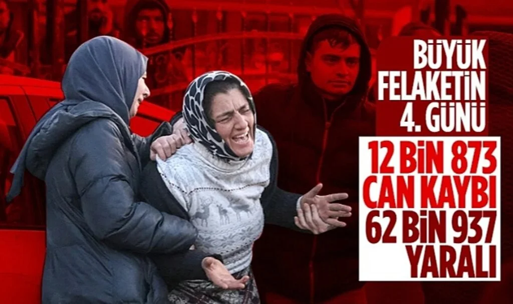 Kahramanmaraş merkezli depremin dördüncü gününde acı bilanço