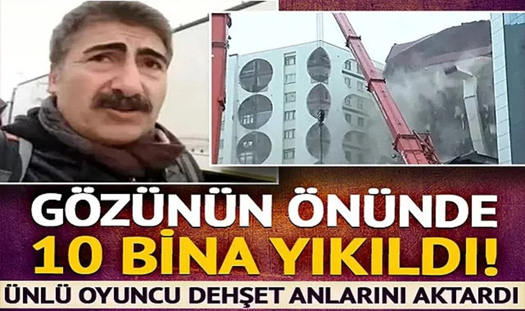 Kahramanmaraş'ta 2. büyük deprem! Oyuncu Hacı Ali Konuk: "10 tane bina gözümün önünde yıkıldı"