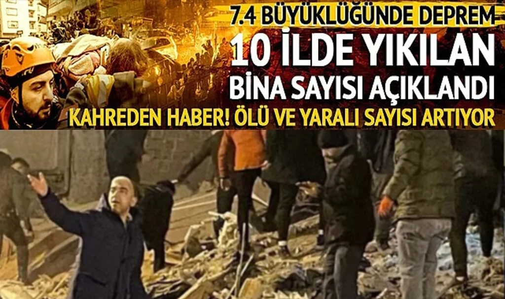 Kahramanmaraş ve Gaziantep'teki korkutan deprem sonrası Adana, Hatay, Diyarbakır'da yıkılan binalar var! Deprem görüntüleri ortaya çıktı, ölü ve yaralı sayısı artıyor
