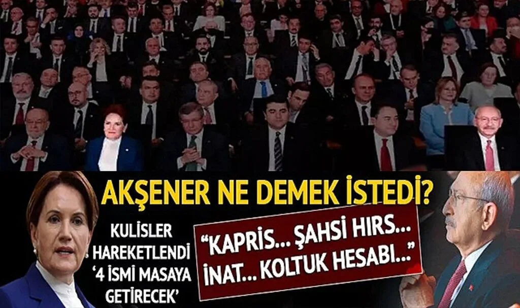'Kapris, inat, şahsi hırs, koltuk hesabı...' Meral Akşener'in sözleri gündem yarattı! Herkes 'Kılıçdaroğlu olacak' derken, 4 isim öne çıktı