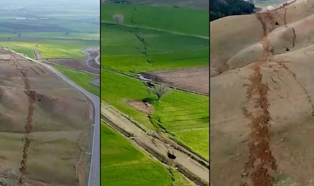 Kilometrelerce Uzayıp Gidiyor, Gören İnanamıyor! Deprem Sonrası Fay Hattındaki Kırık...