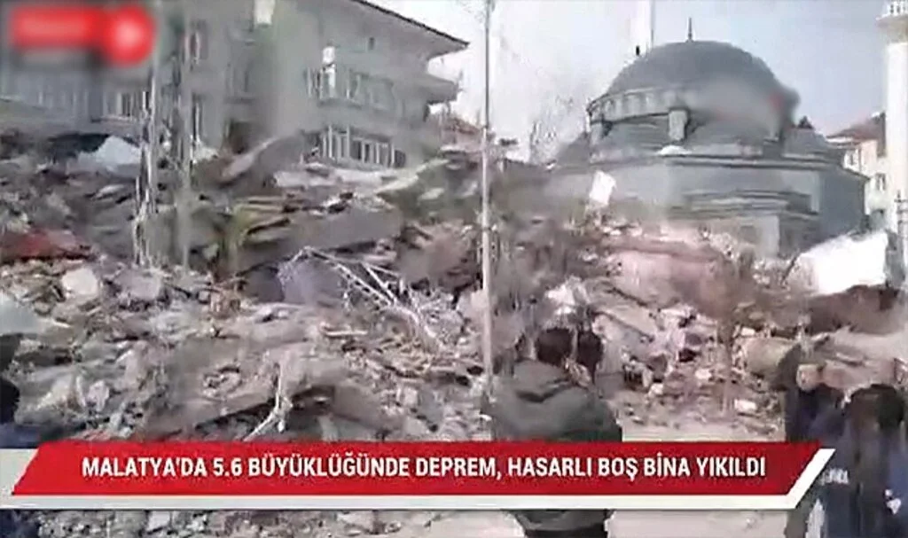 Malatya’da 5,6 Büyüklüğünde Deprem: Çöken Binalar Var