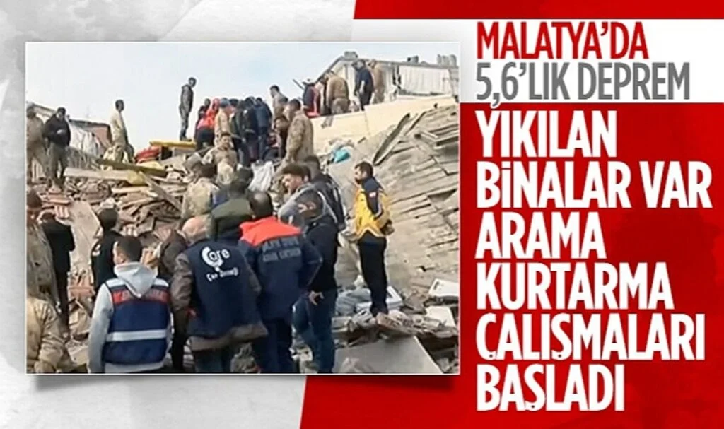 Malatya Yeşilşurt'ta 5.6 büyüklüğünde deprem
