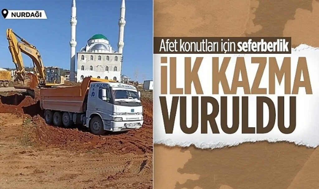 Murat Kurum: İlk etapta yapacağımız 855 konutumuz için ilk kazmayı vurduk