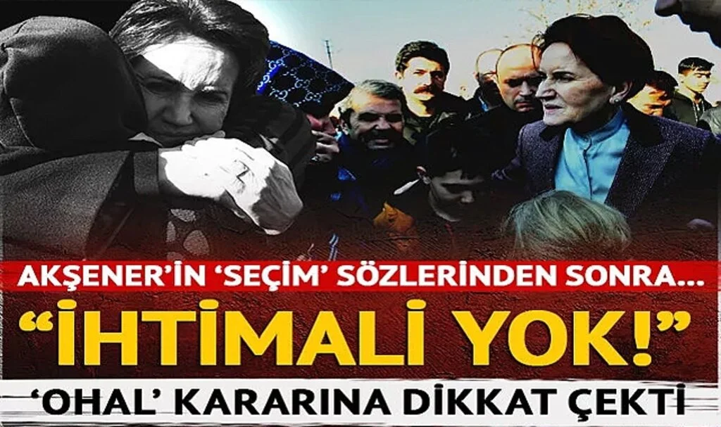 OHAL Kararına Dikkat Çekti! Depremden Sonra Akıllara 'Seçim' Sorusu Gelmişti... 