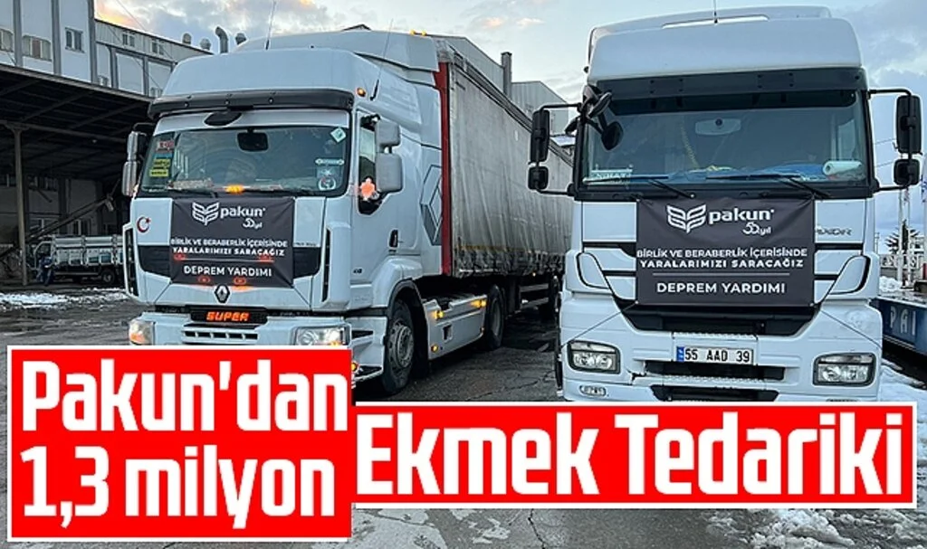 Pakun'dan 1,3 Milyon Ekmek Tedariki
